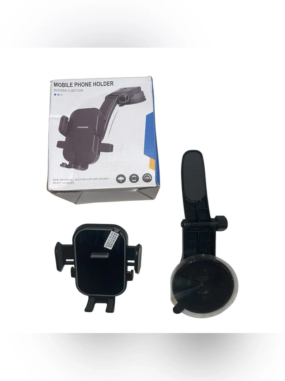 Mobile Phone Holder with Waterfall Suction Cup Car Holder